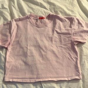 MOTHER Pink Graphic T-Shirt